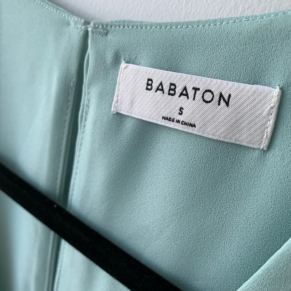 Babaton Maddox Back Slit Blouse - Baby Blue - Picture 5 of 9